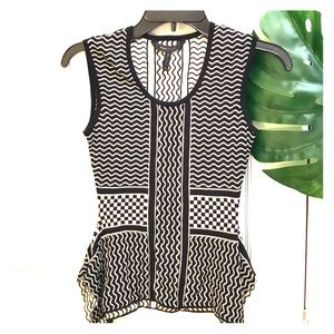 BCBG Knit Peplum Top